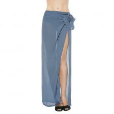 Ombre Floral Long Sarong Skirt