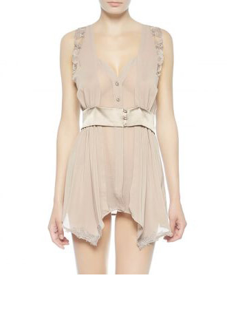 Garland Silk Babydoll with Briefs