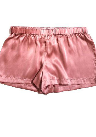 Silk Satin Short Pink